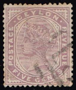 Ceylon #131a Queen Victoria; Used (0.25)