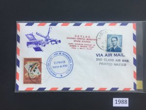 $1 World MNH Stamps (1988) Belgium SKYLAB Estrack Station