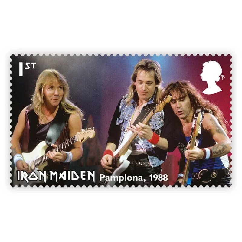 Royal Mail - Iron Maiden - Eddie Rips up the World - Fan Sheet of 3 stamps - MNH