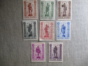 Belgium, Scott# B346-B353, MH, used