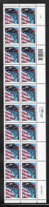 #3965 MNH Statue of Liberty Flag Plate Block of 20