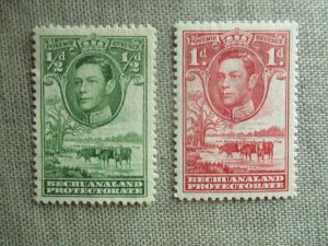 Bechuanaland Protectorate, Scott# 124-125, MH