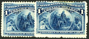 U.S. #230 MINT SET MIXED CONDITIONS 