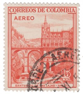 COLOMBIA 1954 SCOTT # C241. USED. # 5