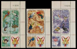 Cuba Scott 1307a, 1312a, 1317a Mint never hinged.