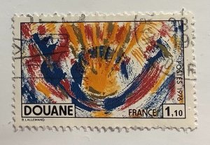 France 1976 Scott 1505 used - 1.10fr,  Douane,  French Customs Service