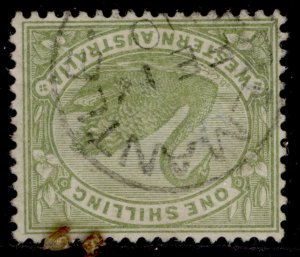 WESTERN AUSTRALIA QV SG116w, 1s olive-green, FINE USED. Cat £200. WMK INV CDS