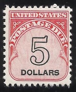 J101 $5 Due MNH F/VF Centering