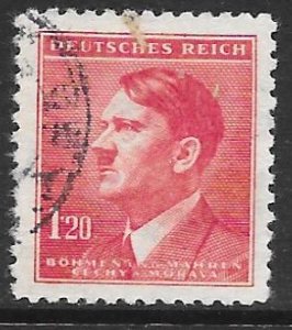 Czechoslovakia Bohemia and Moravia 69: 1.20k Adolf Hitler, used, VF