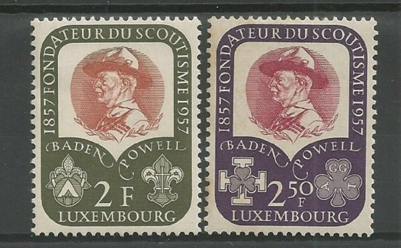 1957 Luxembourg Boy Scouts Girl Guides Baden Powell 