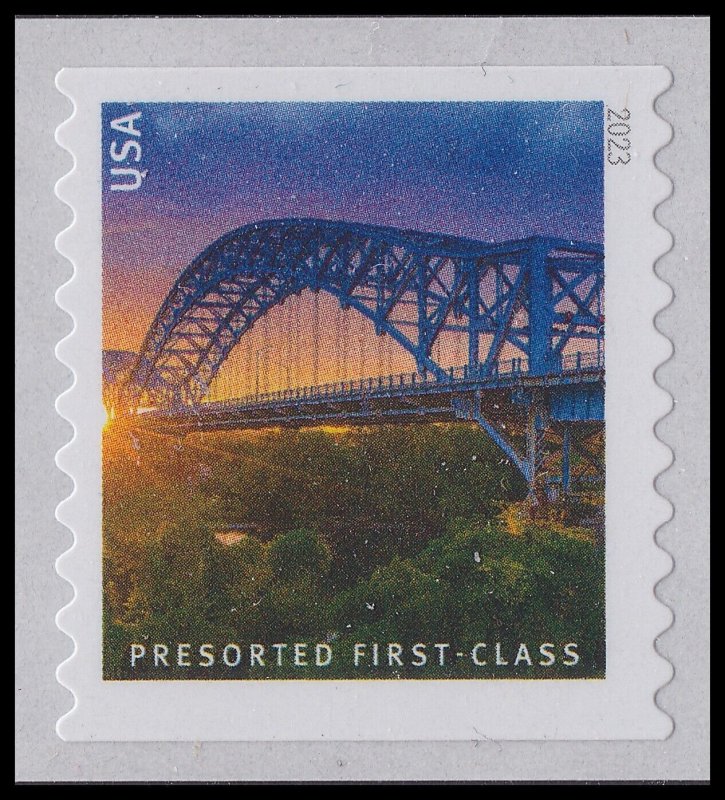 US 5808-5811 Bridges presorted first-class 25c coil set (4 stamps) MNH 2023