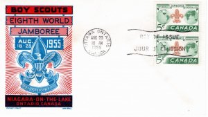 Canada 1955 Sc 356 FDC 28