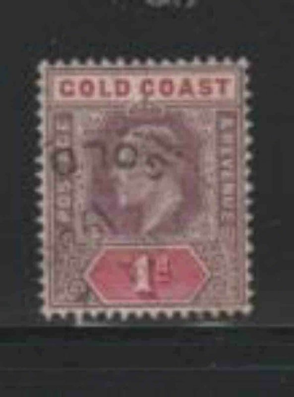 GOLD COAST #39 1902 1p KING EDWARD VII F-VF USED a