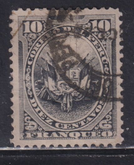 Peru 110 Coat of Arms 1886