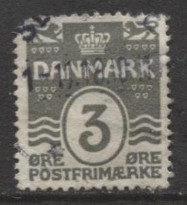 Denmark - Scott 87 - Definitive Issue -1913 - Used - Single 3o Stamp