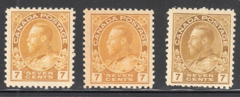 Canada VF NH #113, 113a, b, c, iii, iv ADMIRAL C$5700.00 ++  WOW