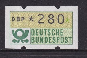 Germany   MNH  1981  automation machine labels 280 pf  automatenmarken