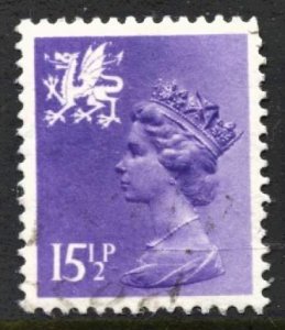 STAMP STATION PERTH Wales #WMH27 QEII Definitive Used 1971-1993