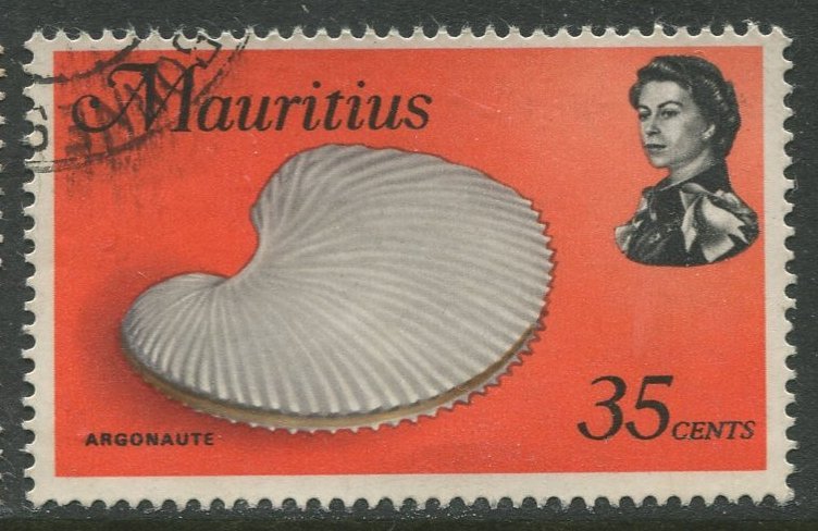 STAMP STATION PERTH Mauritius #348a Sea Life Issue FU 1972-1974
