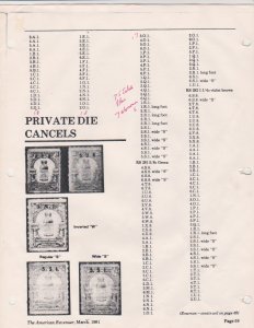 Scott # RS281 Precancel 6U8 Private Die Medicine Emerson Drug Hyphen Perf 7 MNG 