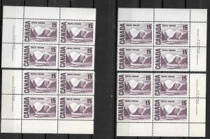 CANADA-1967, Sc#463i, PL:2, MNH,  MATCHED SET.  GEENLAND MOUNTAINS, L.HARRIS.