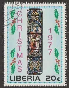Liberia stamp, Scott# 791, used, $0.20, christmas, 1977