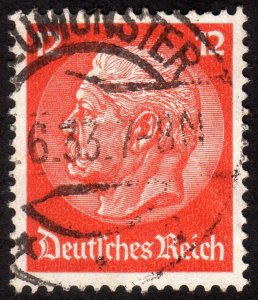 1932, Germany 12pfg, Used creased, Sc 393