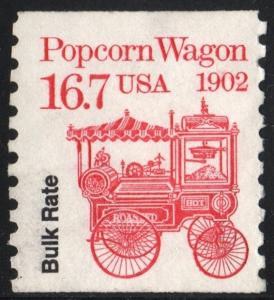 SC#2261 16.7¢ Popcorn Wagon Coil Single (1988) MNH