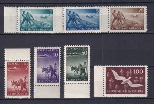 1949 - Yugoslavia Trieste (ZoneB) - Sc# C3-C9 - MNH**