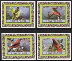 St Thomas & Prince Islands 2007 Birds set of 4 imperf...