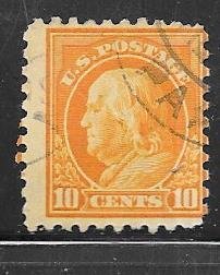 US#472 10c Franklin orange (U) CV $3.00