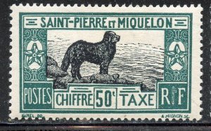 Saint Pierre and Miquelon # J27 Mint Hinge Remain.