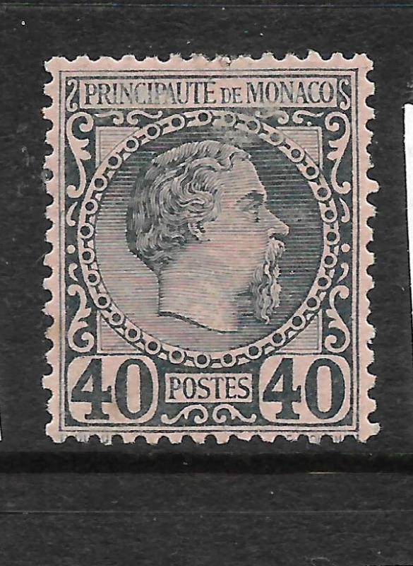 MONACO  1885  40c  SLATE    MLH  Sc 7