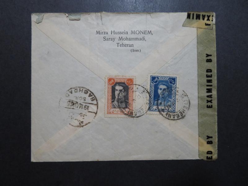 Persia 1945 Censor Cover to Baghdad / Creasing / US SHIPPING ONLY - Z10138