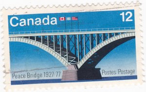 Canada - 1977 - Peace Bridge 12c - Used