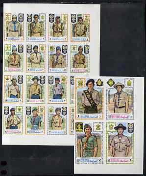 Manama 1971 Scout Jamboree imperf set of 20 values (Mi 46...