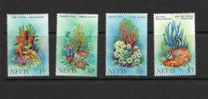 NEVIS - 1983 CORALS - SCOTT 163  TO 166 - MNH