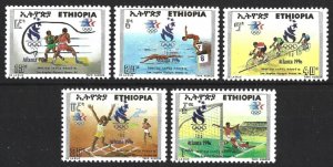 Ethiopia 1996 MNH Stamps Scott 1427-1431 Sport Olympic Games Cycling Football