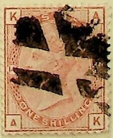 GB 1881 1s SG 163 Used QV (002876)