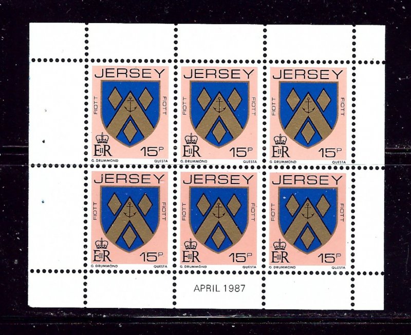 Jersey 261b MH 1987 Booklet Pane