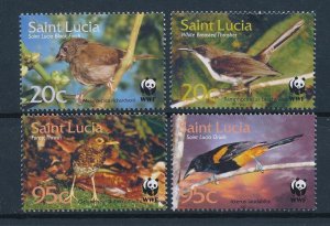 [53531] St. Lucia 2001 Birds Oiseaux�Uccelli   MNH WWF