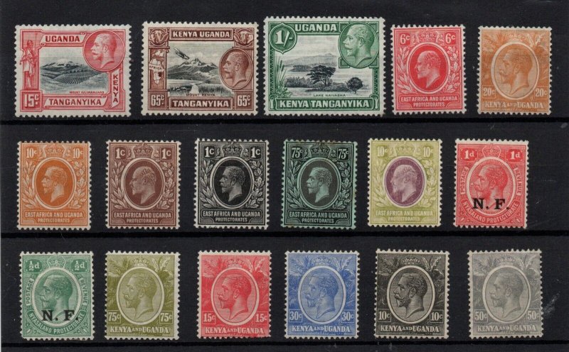 East Africa & Uganda Kenya KEVII-KGV mint collection x 17V WS28881 