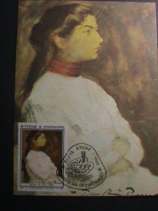 ​ST. THOMAS 1982 MAXI CARD-FAMOUS PAINTING BY PICASSO   MC CARD-MNH VERY FINE