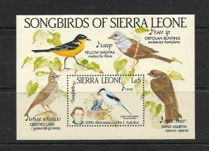 BIRDS - SIERRA LEONE #675 AUDUBON  MNH