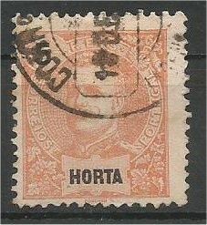 HORTA, 1897, used 5c, King Carlos, Scott 14