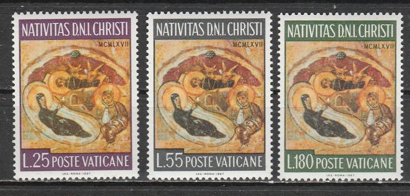 Vatican  1967  Scott No. 458-60  (N**)  Complet