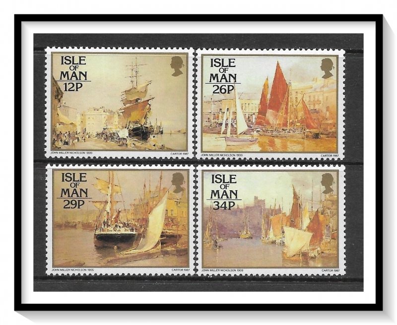 Isle of Man #327-330 Harbor Scenes Set MNH