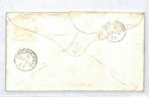 GB Cover WALES *Crickhowell* Velinnewydd 1865 {samwells-covers} CS336 