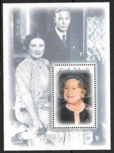 COOK ISLANDS SGMS1437 2000 100th BIRTHDAY OF QUEEN MOTHER  MNH