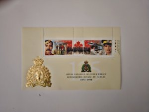 Canada  1998 #1737b     RCMP - 125th ANNIVERSARY   Souvenir Sheet